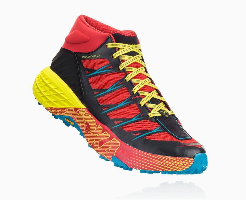 Hoka One One M Speedgoat Mid Waterproof Trail Running Shoes NZ D165-732